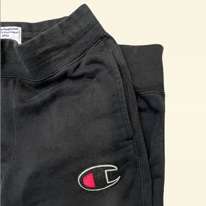 Champion joggers black cotton size small